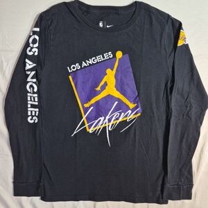 Nike Los Angeles Lakers Black Long Sleeve Tee